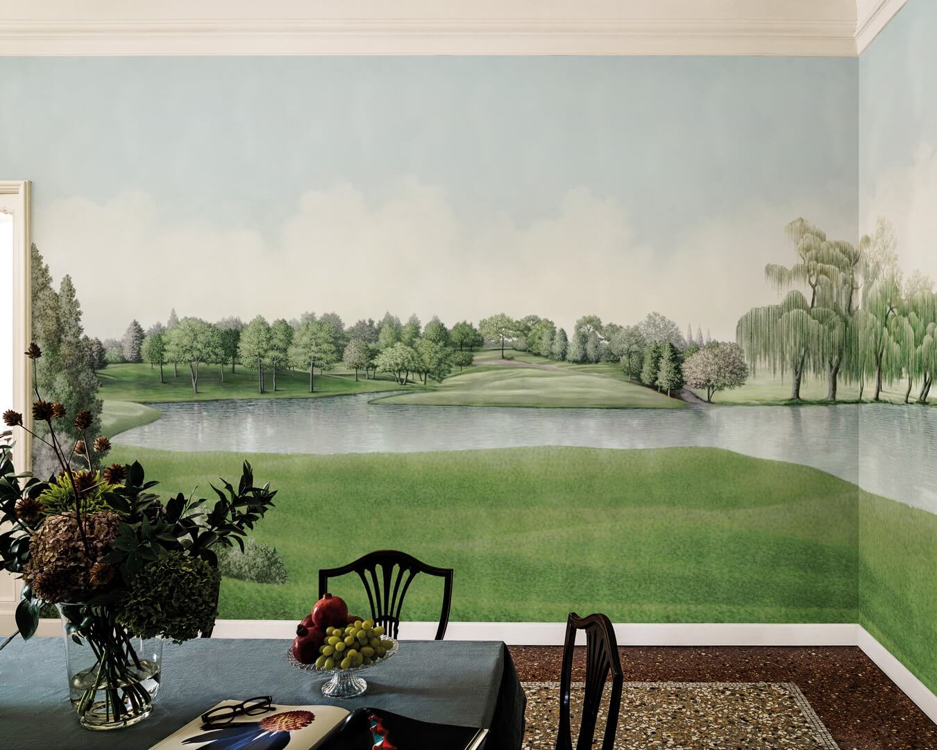 Fototapeta krajobraz królewskich ogrodów London Art BNV15-A La Pelouse Royale