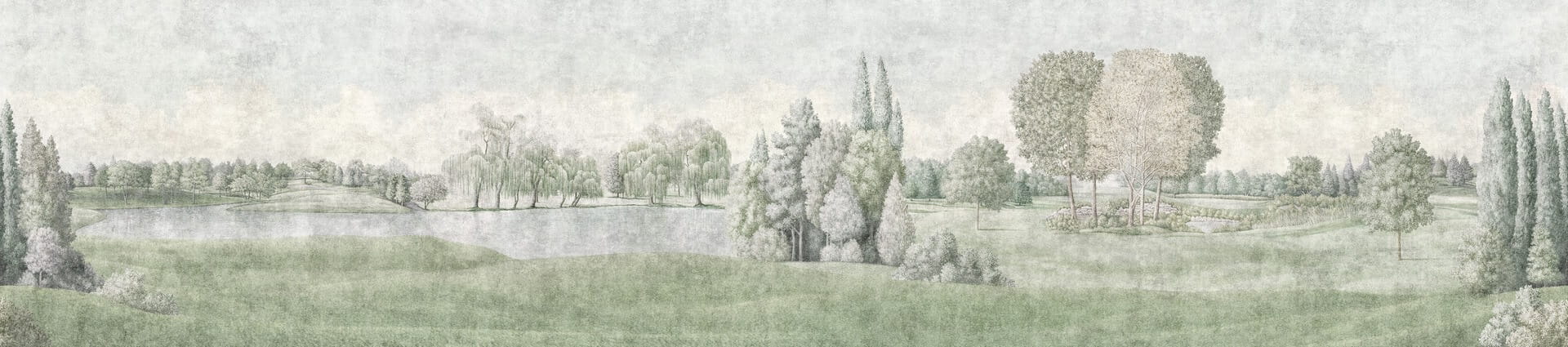 Fototapeta krajobraz królewskich ogrodów London Art BNV15-B La Pelouse Royale