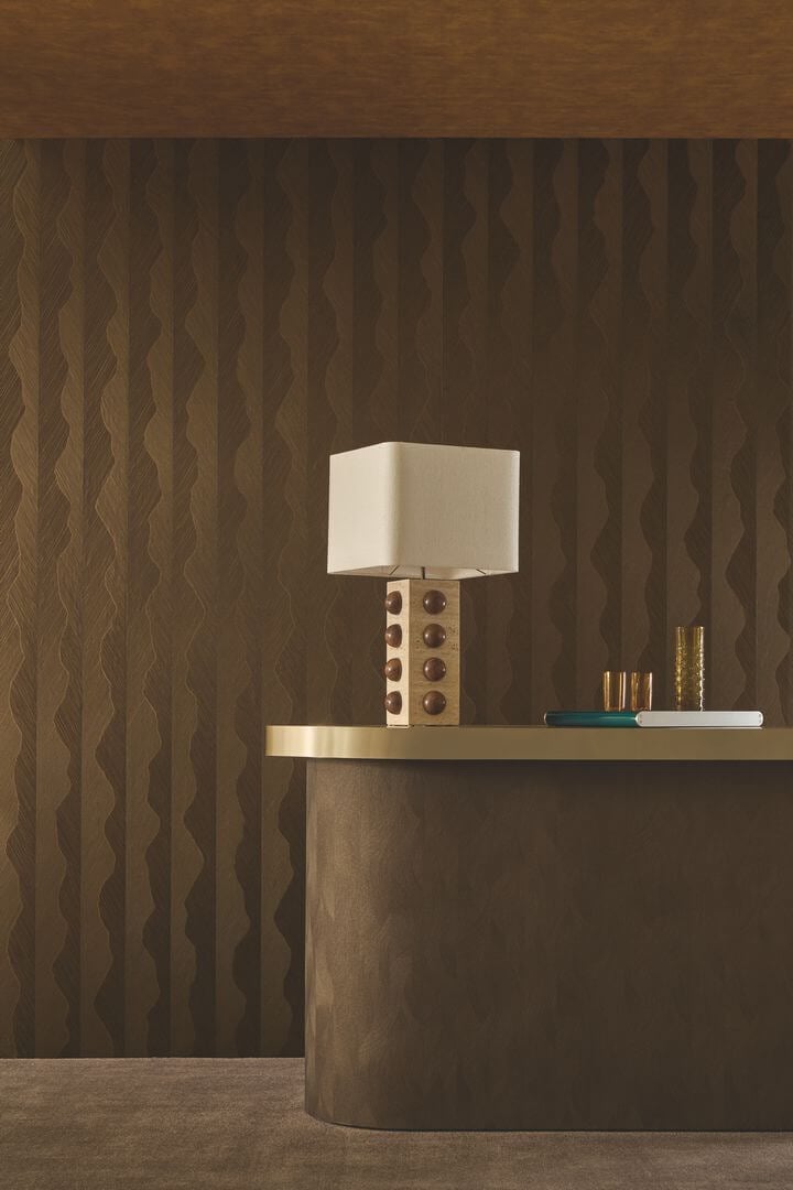 Tapeta metaliczne linie Casamance 74910610 Strie Ecrin
