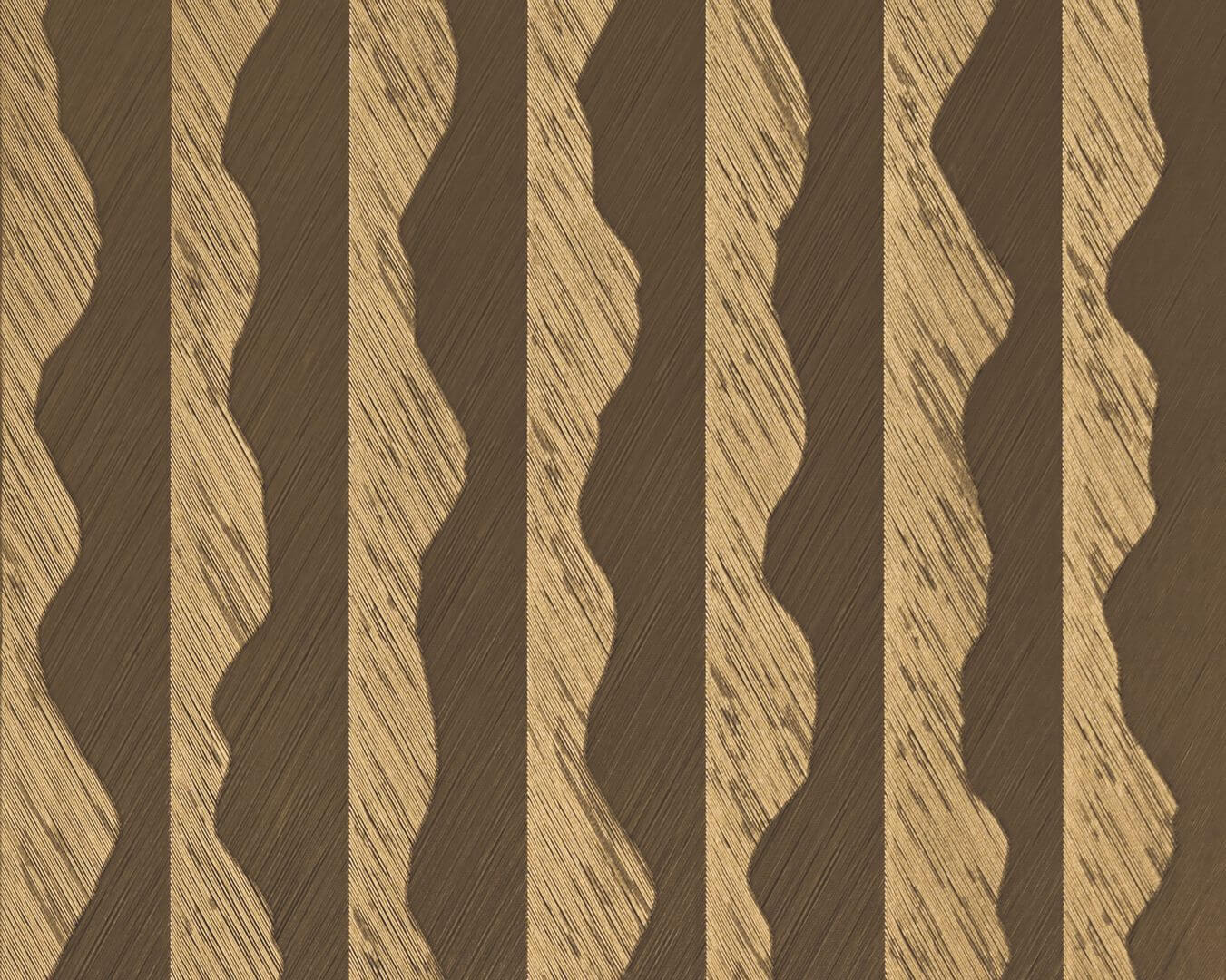 Tapeta złote linie na metalicznej folii Casamance 74920712 Kohinor Ecrin