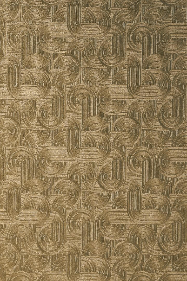 Tapeta zakrzywione mieniące linie Casamance 75001222 Carat Ecrin