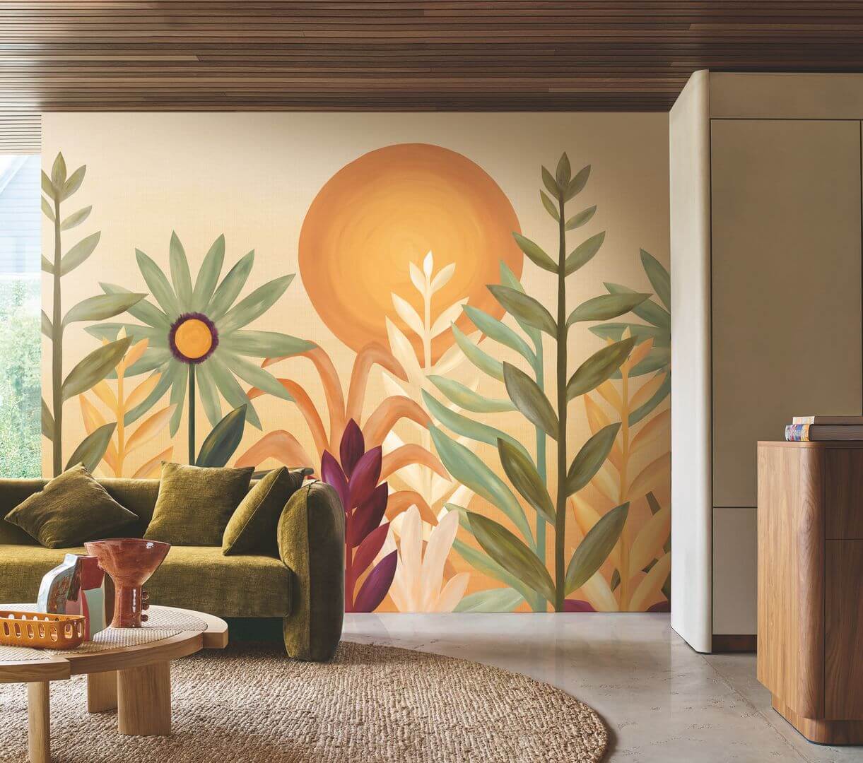 Mural roślinny Casamance 75814180 Jardin de cactus Lanzea
