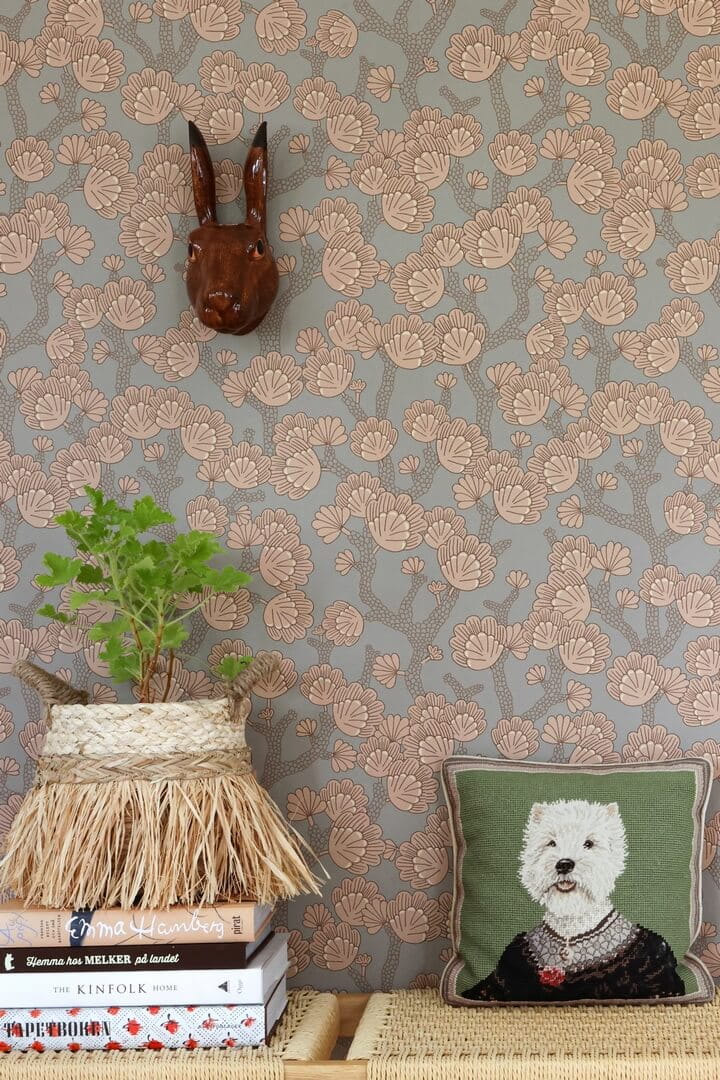 Tapeta liście ginkgo biloba Majvillan 165-03 Beachy Breeze A Sipp of Summer's Spell