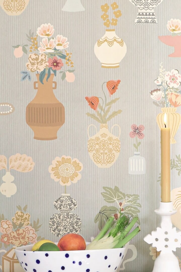 Mural kwiaty w wazonach Majvillan 901-02 Floral Daiquri A Sipp of Summer's Spell