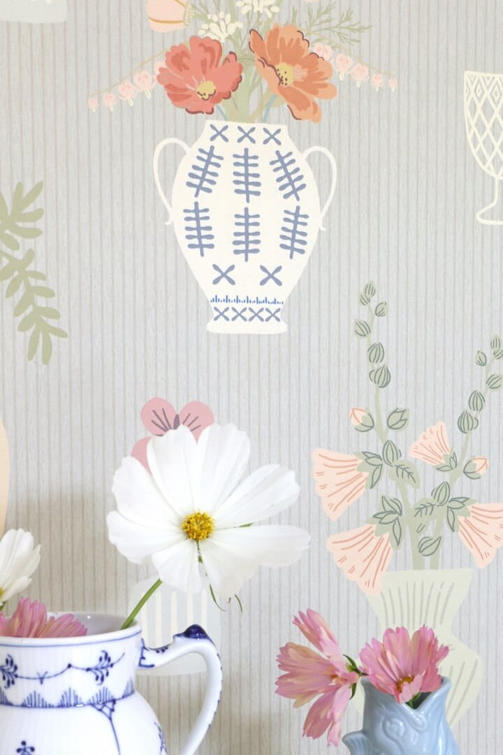 Mural kwiaty w wazonach Majvillan 901-02 Floral Daiquri A Sipp of Summer's Spell