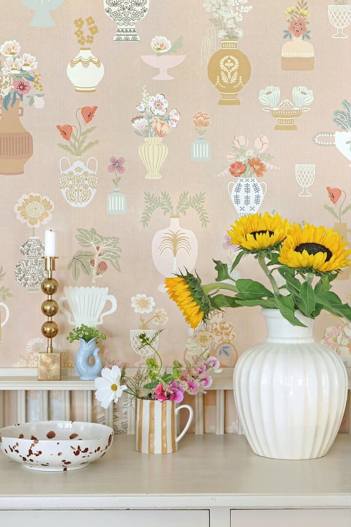 Mural kwiaty w wazonach Majvillan 901-03 Floral Daiquri A Sipp of Summer's Spell