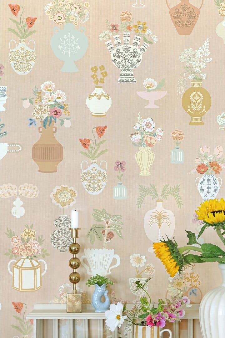 Mural kwiaty w wazonach Majvillan 901-03 Floral Daiquri A Sipp of Summer's Spell