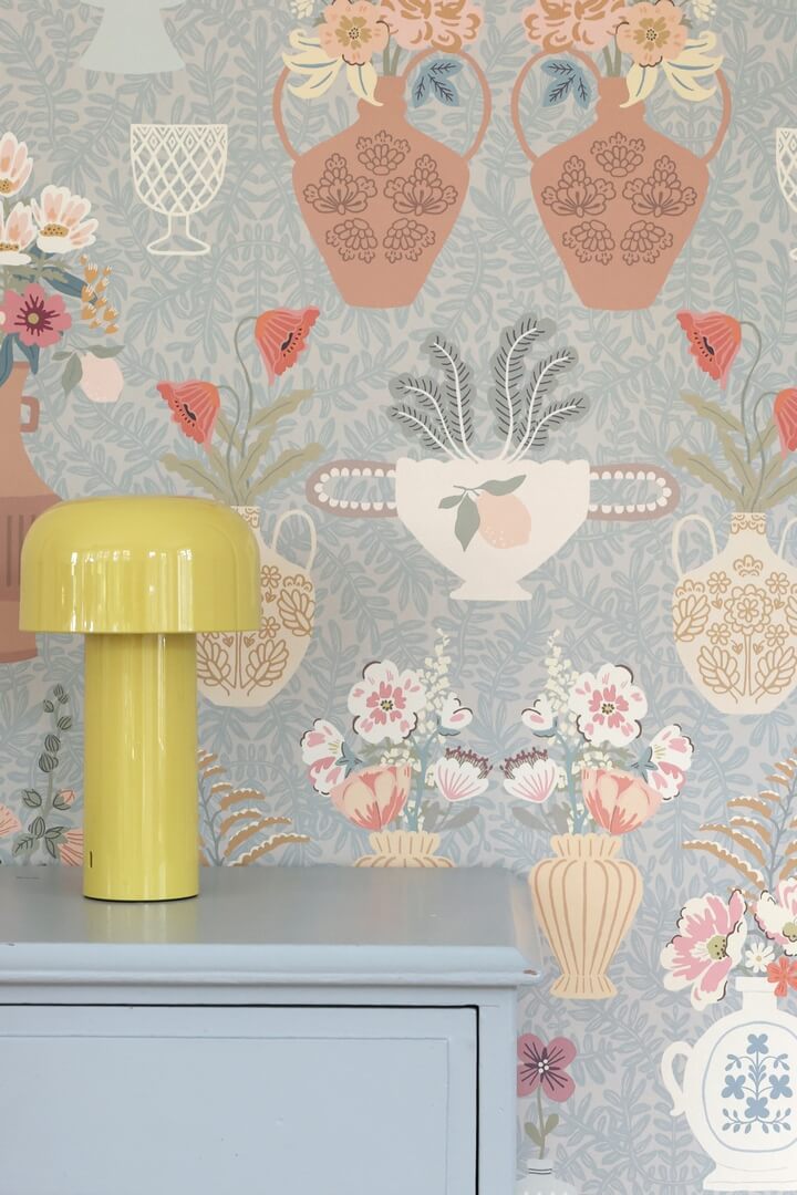 Mural roślinny - wazony, kwiatym liście Majvillan 902-03 Summer Spritz A Sipp of Summer's Spell