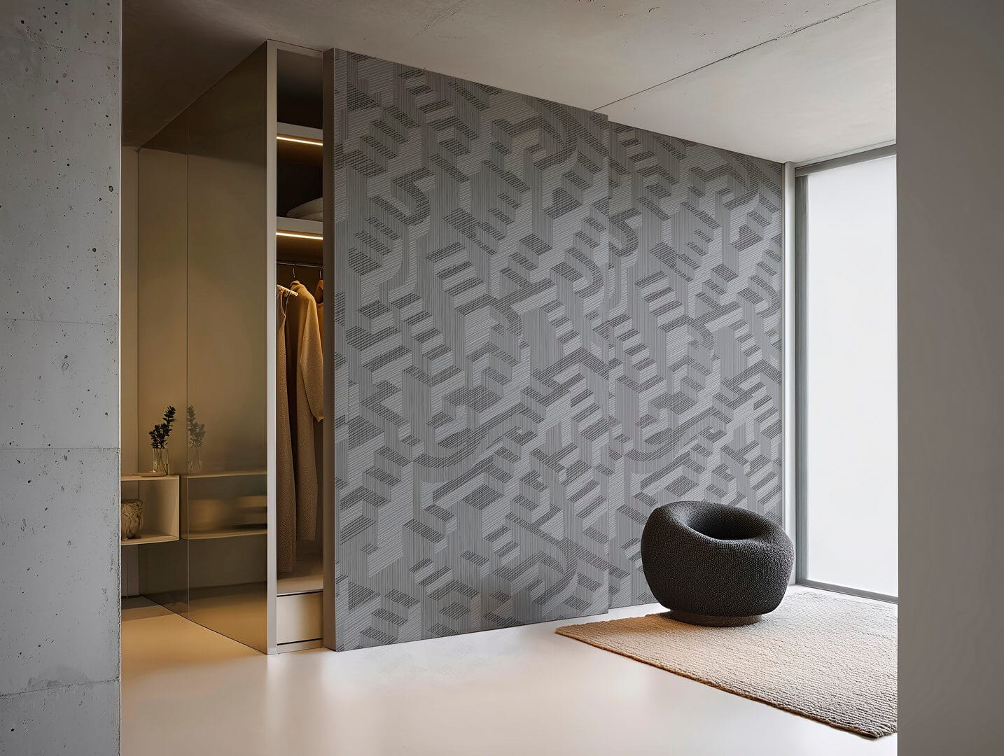 Fototapeta geometryczna z efektem 3D Wall&Deco WDEE2601 L'esprit d'escalier Contemporary 2026