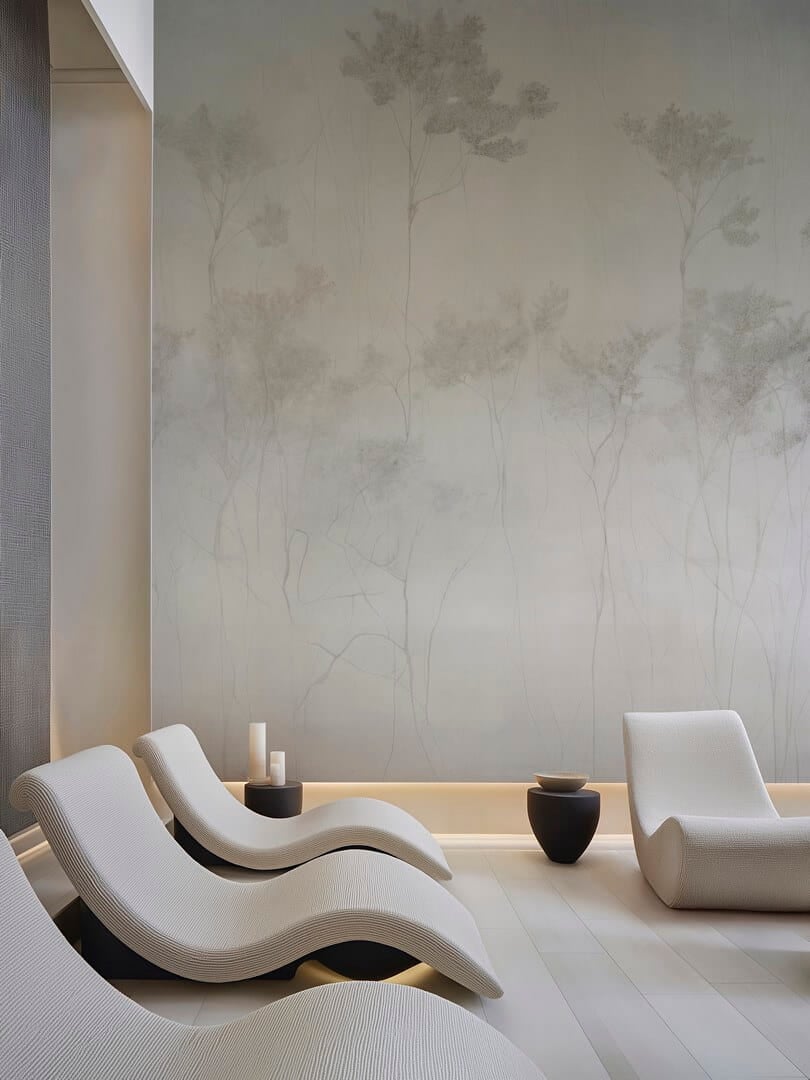 Fototapeta mglisty pejzaż leśny Wall&Deco WDEG2601 Enchanted Grove Contemporary 2026