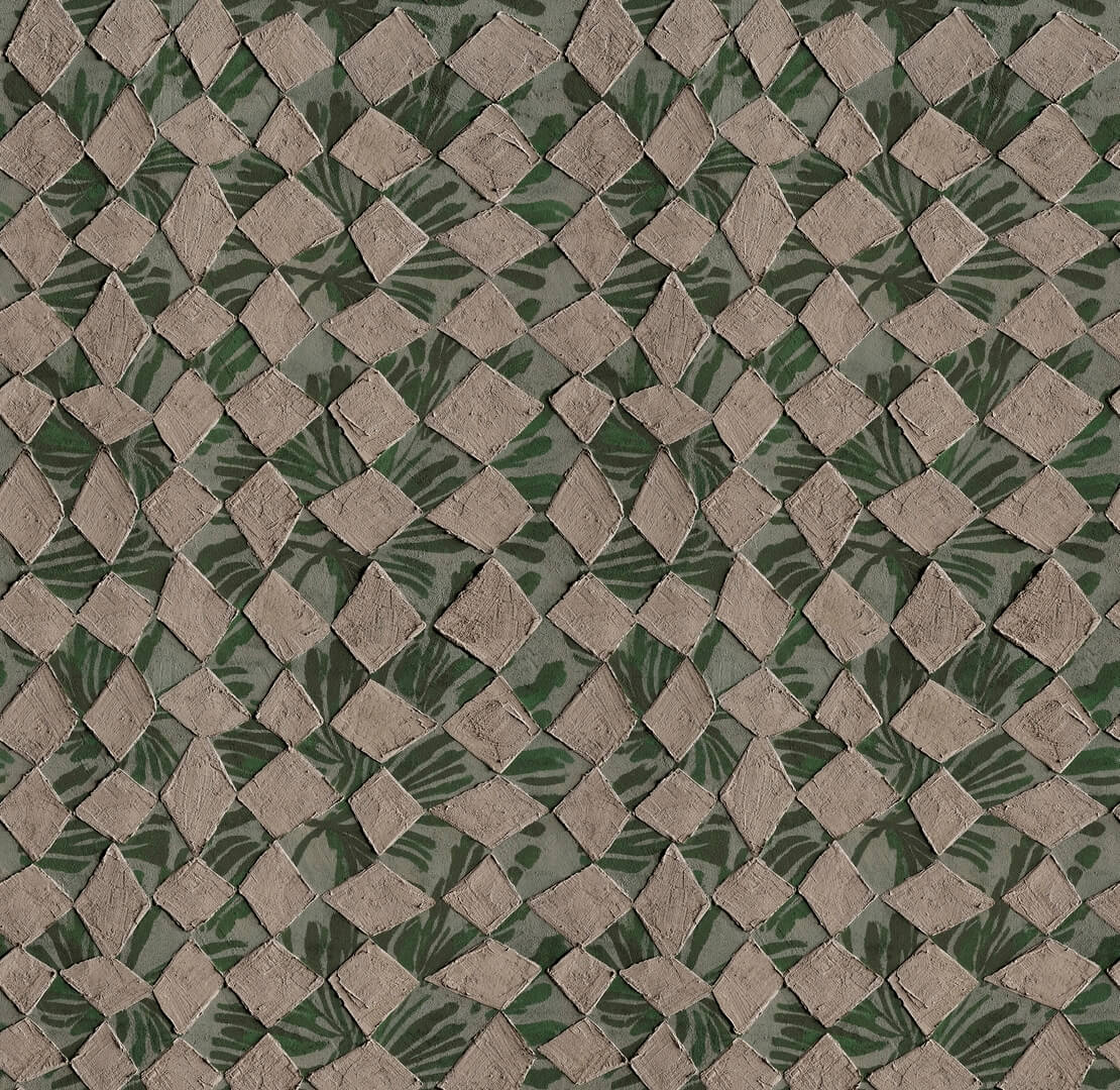 Fototapeta geometria i roślinność Wall&Deco WDLO2601 Lozenge Contemporary 2026