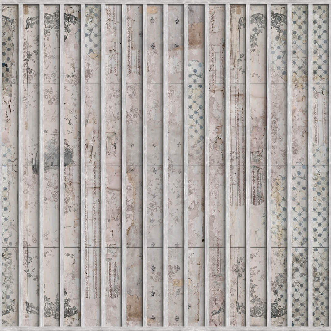 Fototapeta postarzana ściana z lamelami Wall&Deco WDRS2601 Rosa Spina Contemporary 2026