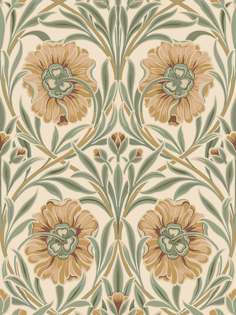 Tapeta roślinny ornament Casamance 70370202 Isadora