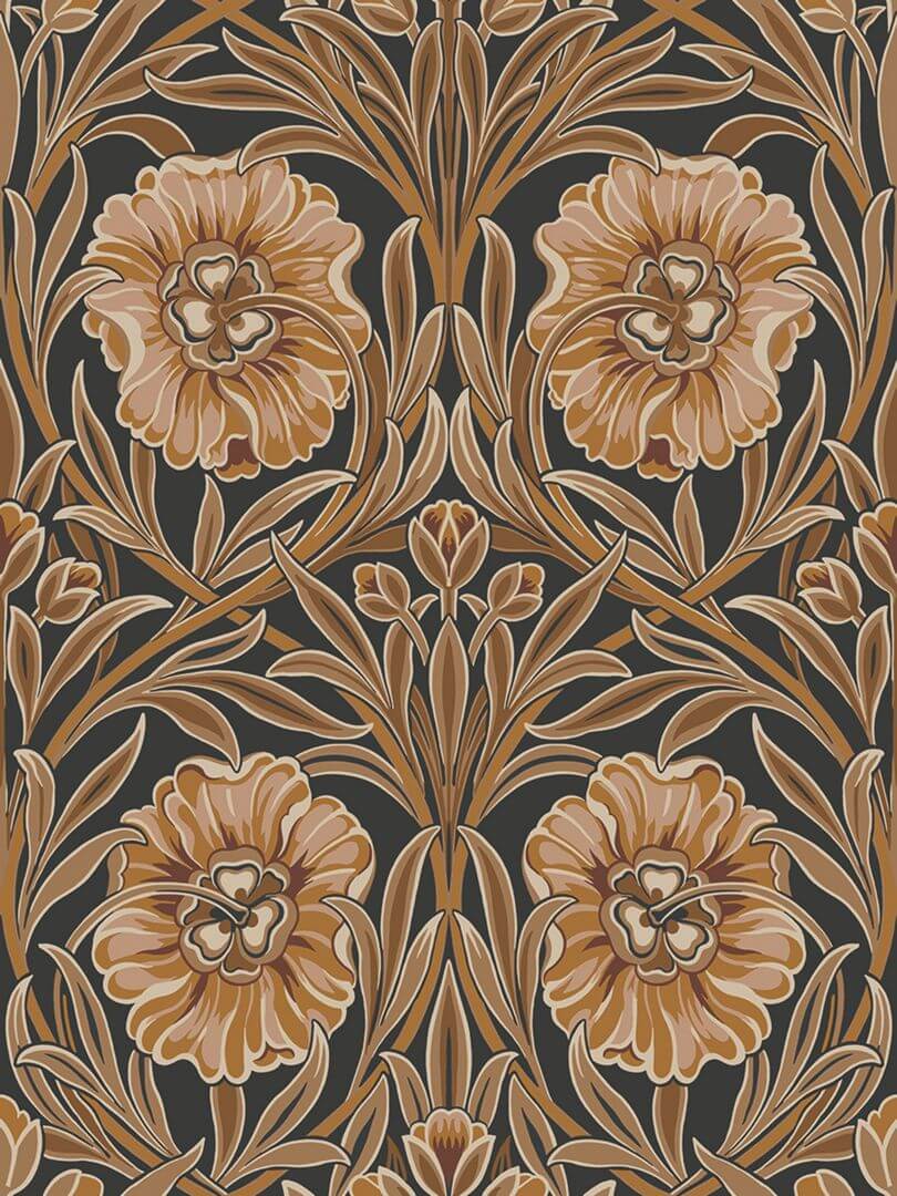 Tapeta roślinny ornament Casamance 70370406 Isadora