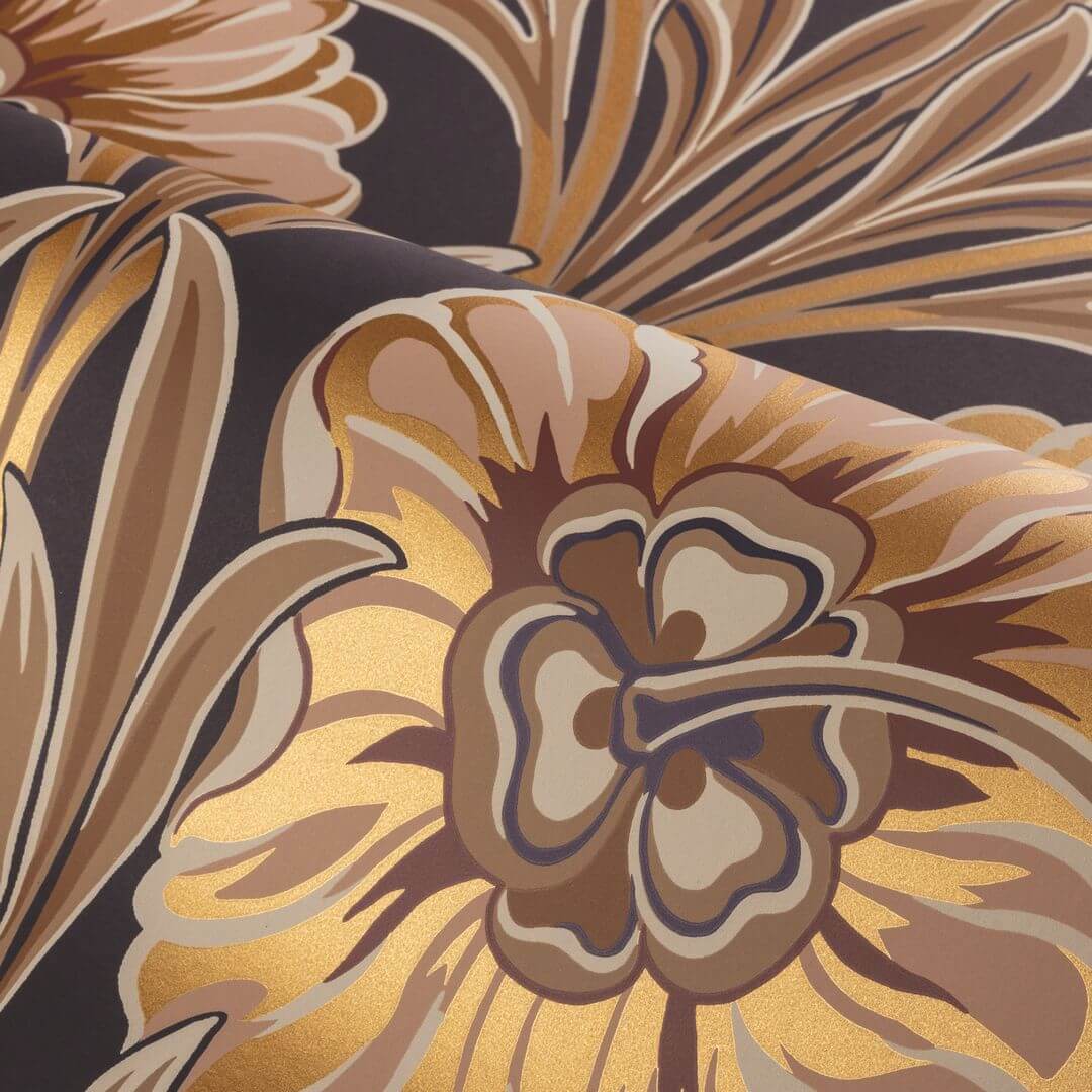 Tapeta roślinny ornament Casamance 70370406 Isadora