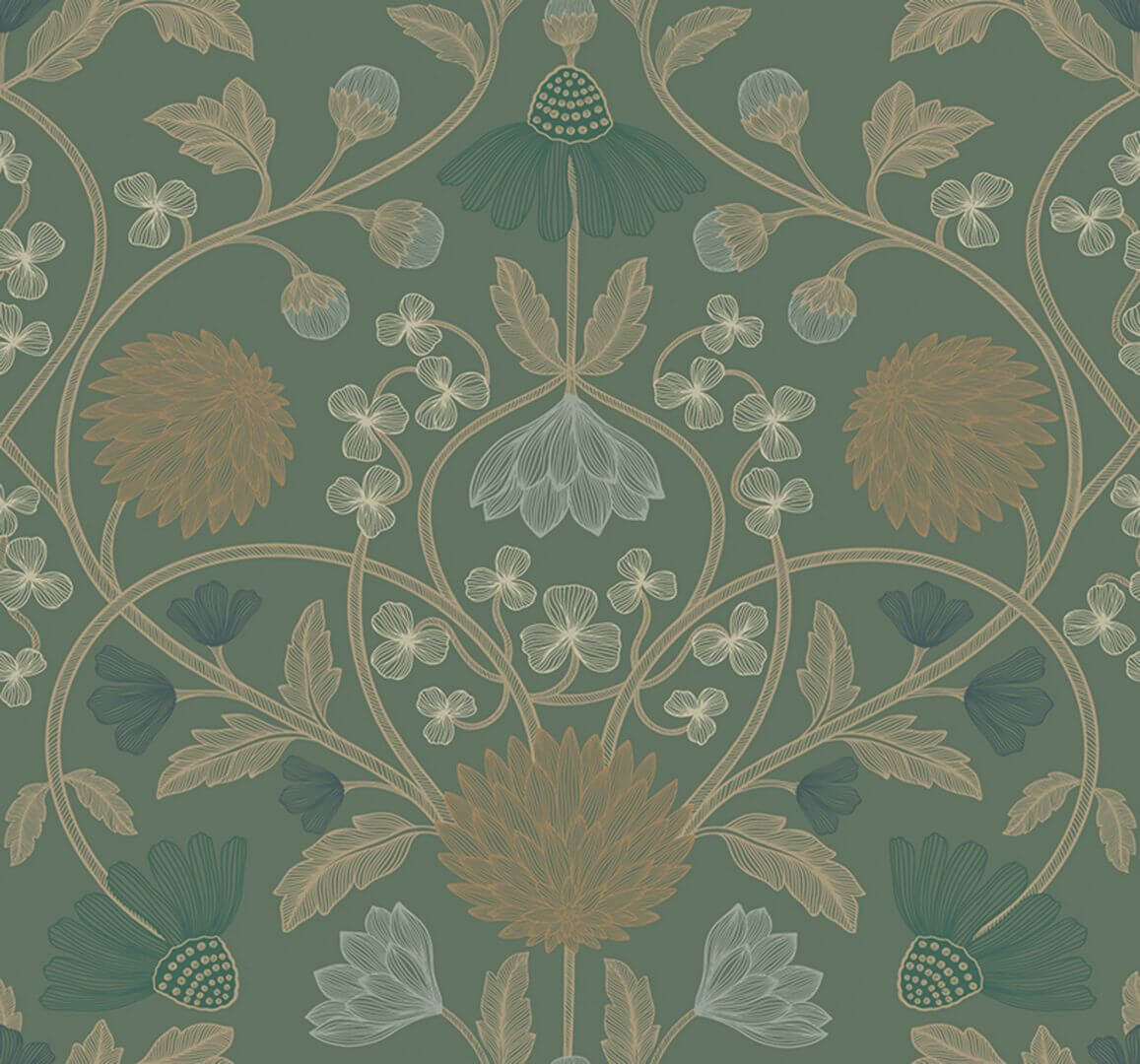 Tapeta kwiatowe pnącza Casamance 70450712 Hippolyte Isadora