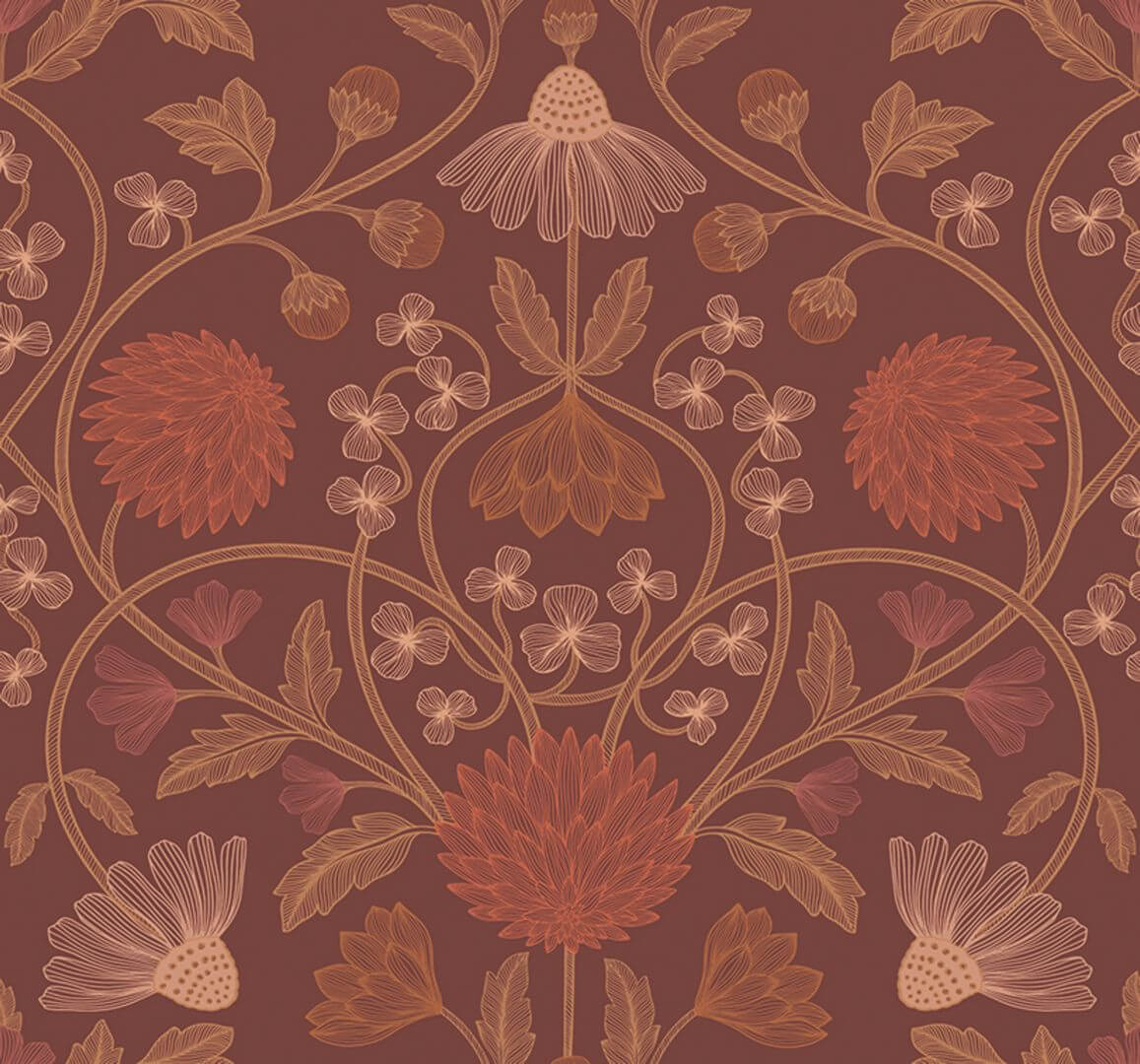 Tapeta kwiatowe pnącza Casamance 70450814 Hippolyte Isadora