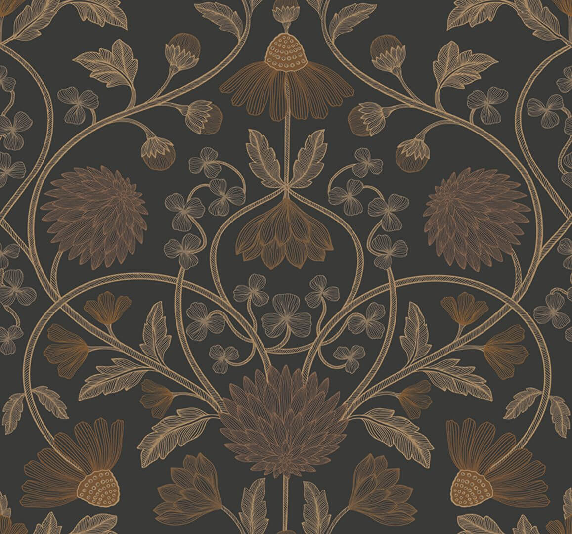 Tapeta kwiatowe pnącza Casamance 70450916 Hippolyte Isadora