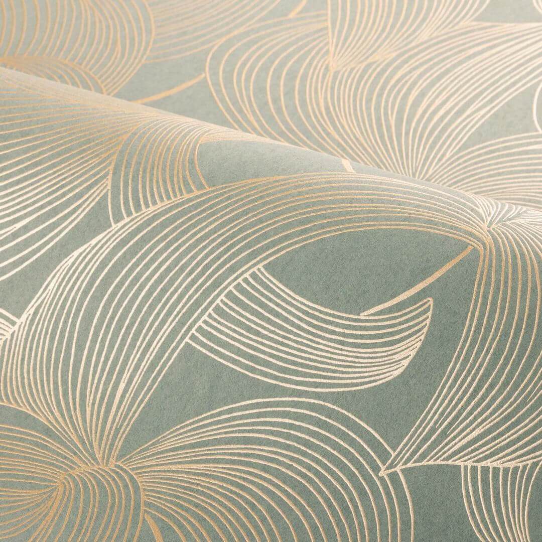Tapeta metaliczne falujące linie Casamance 70681630 Leontine Isadora - 106 cm szer.