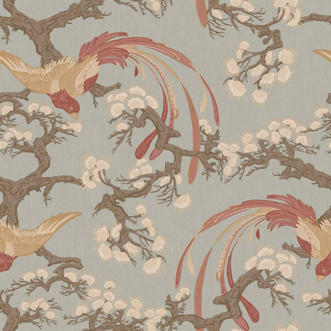 Tapeta botaniczna z feniksem Boras Tapeter 8160 Fenix Charm