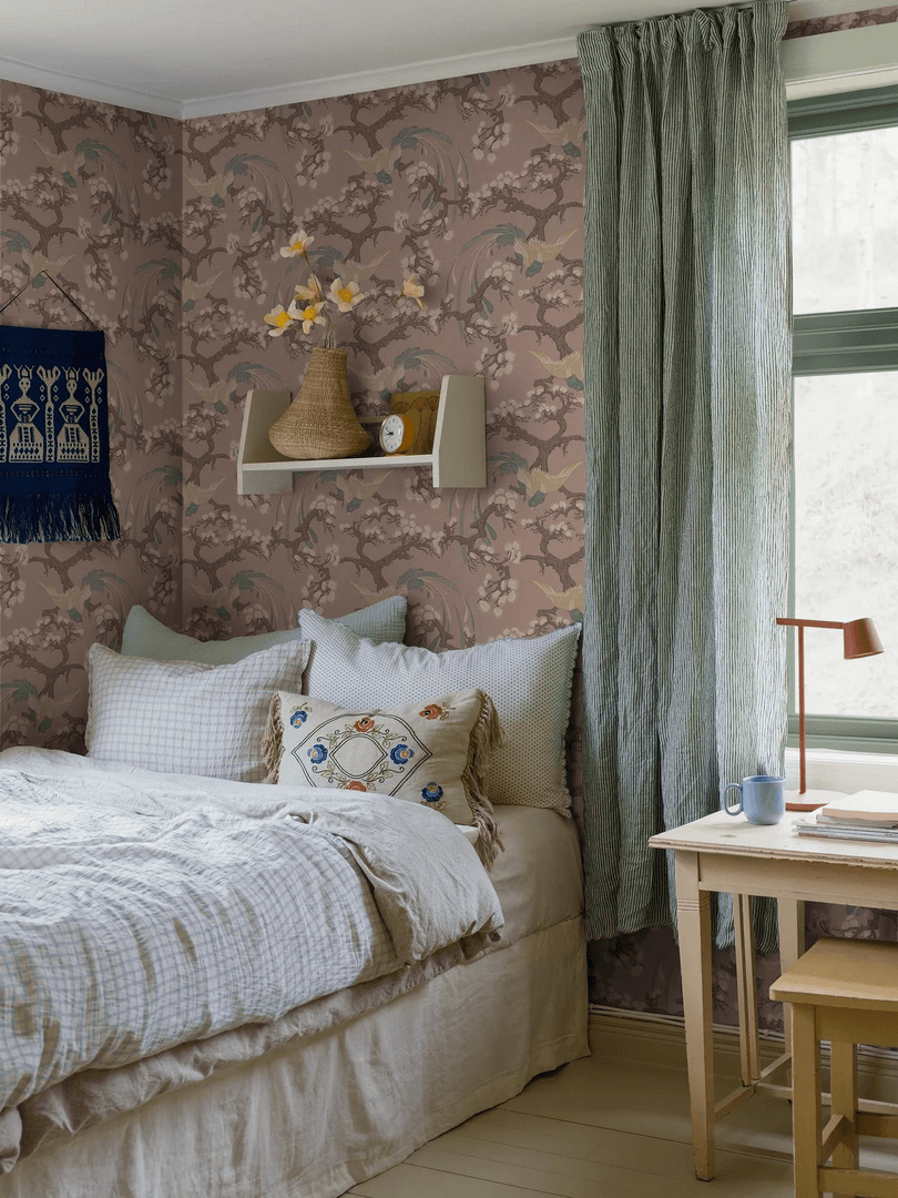 Tapeta botaniczna z feniksem Boras Tapeter 8162 Fenix Charm