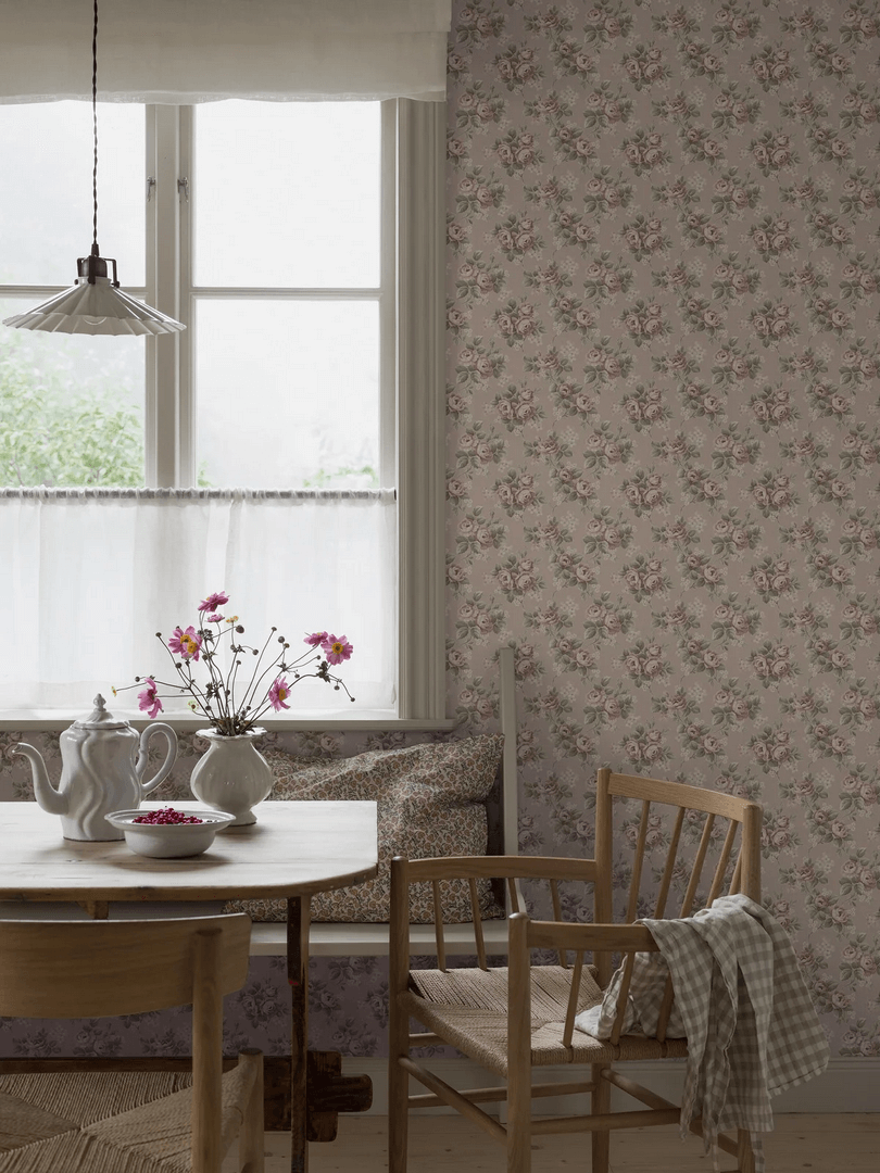Tapeta bukiety kwiatów vintage Boras Tapeter 8190 Helena Charm