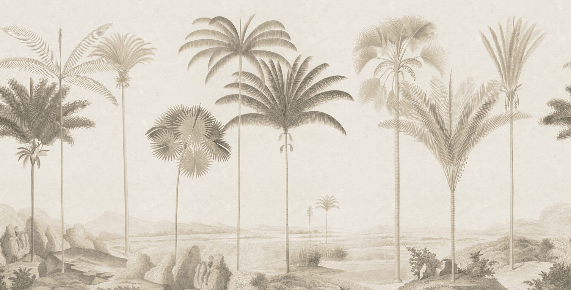 Fototapeta palmy Rebel Walls R20870 Vintage Palms Eden Escape