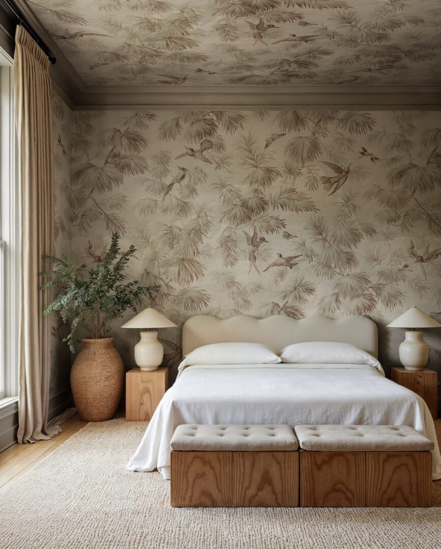 Fototapeta botaniczna vintage Rebel Walls R20908 Humming Harmony Eden Escape