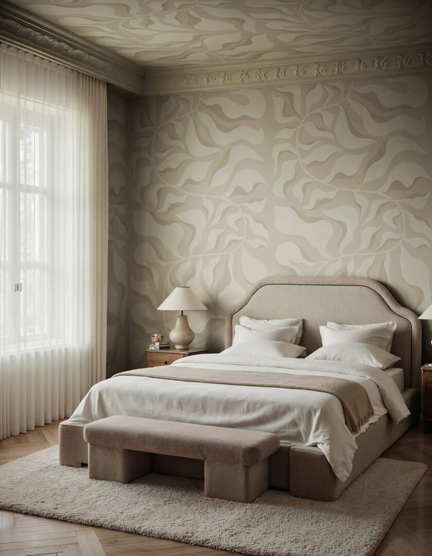 Fototapeta graficzne liście Rebel Walls R21448 Bold Botanica Eden Escape