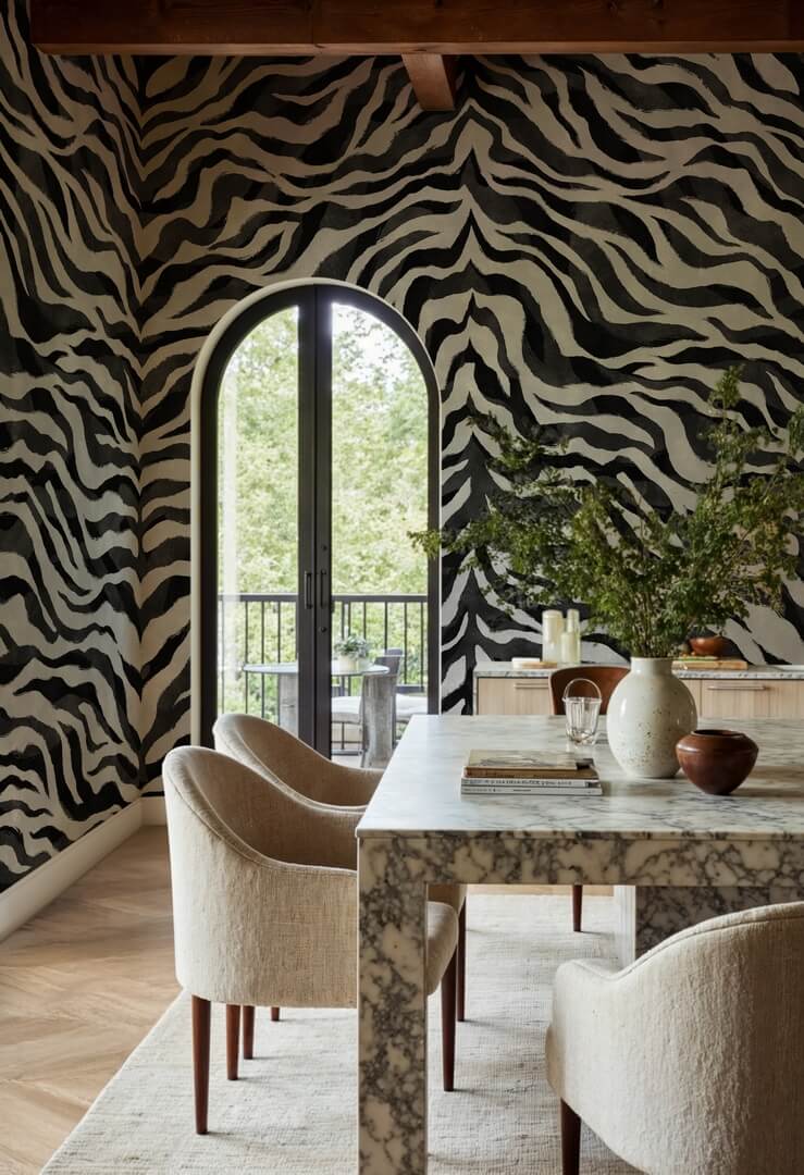 fototapeta paski zebry Rebel Walls R21450 Animal Luxe Eden Escape