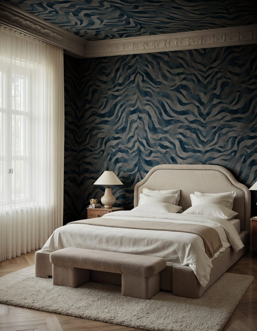 fototapeta paski zebry Rebel Walls R21451 Animal Luxe Eden Escape