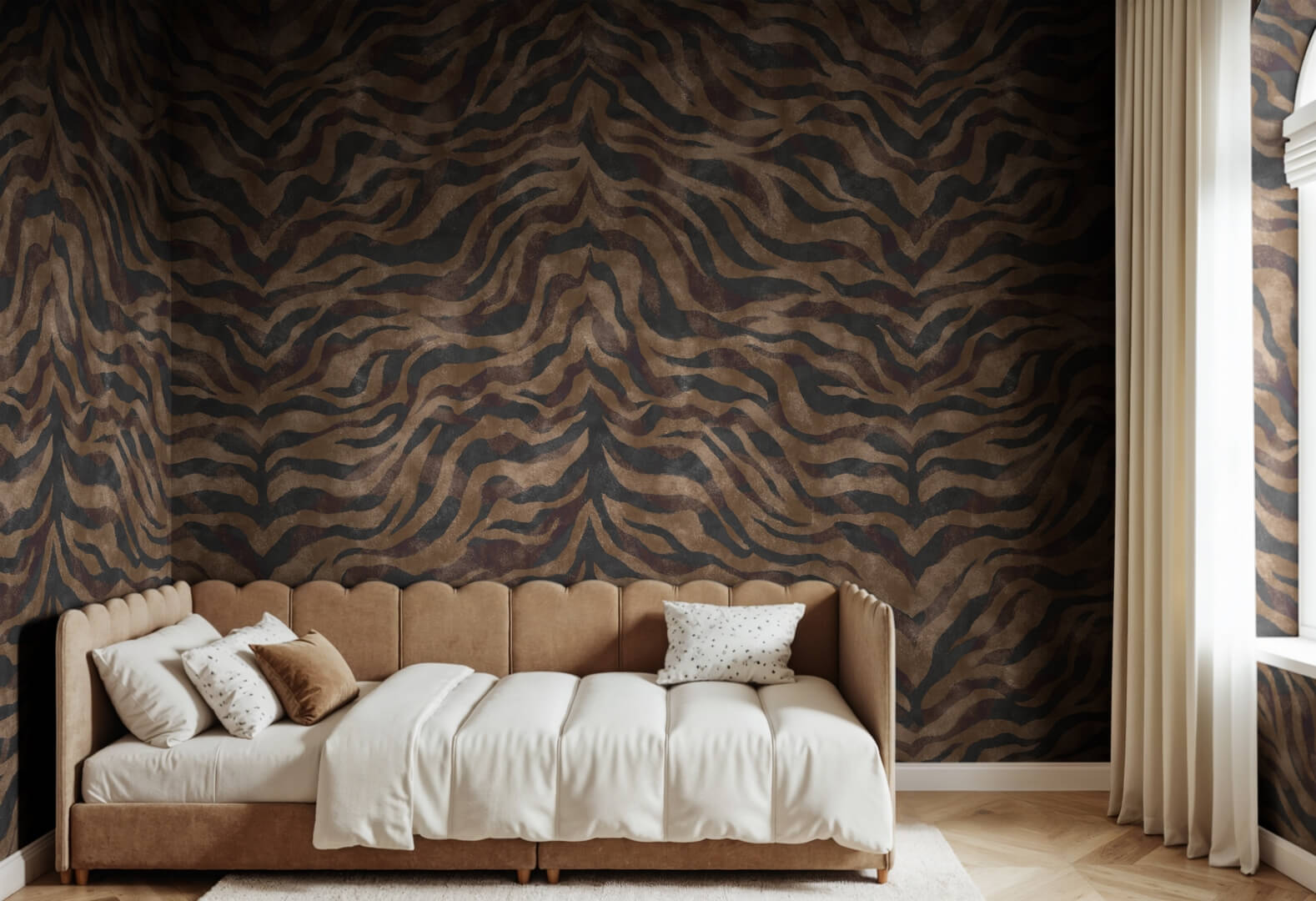 fototapeta paski zebry Rebel Walls R21452 Animal Luxe Eden Escape