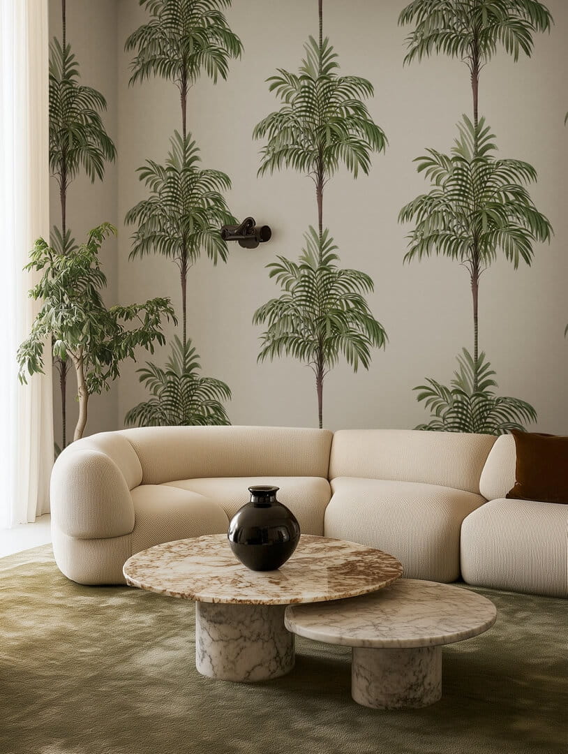Fototapeta palmy Rebel Walls R21453 Palm Stripes Eden Escape