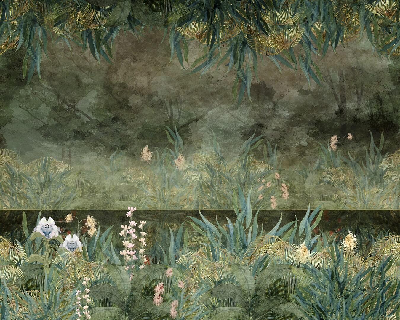 Fototapeta krajobraz tropikalnego lasu Rebel Walls R21457 Tropical Treasures Eden Escape