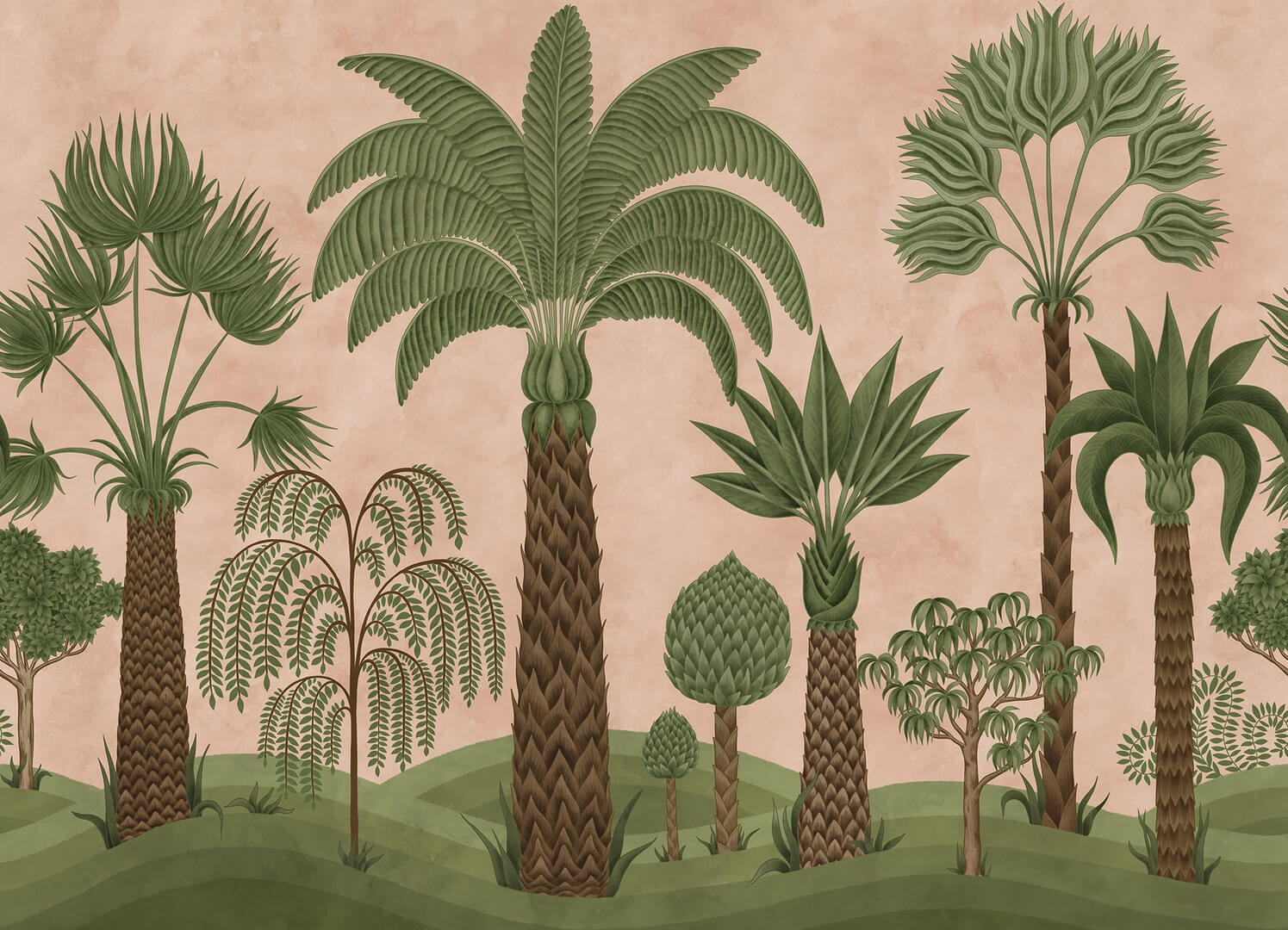 Fototapeta palmowy ogród Rebel Walls R21476 Botanical Bliss Eden Escape