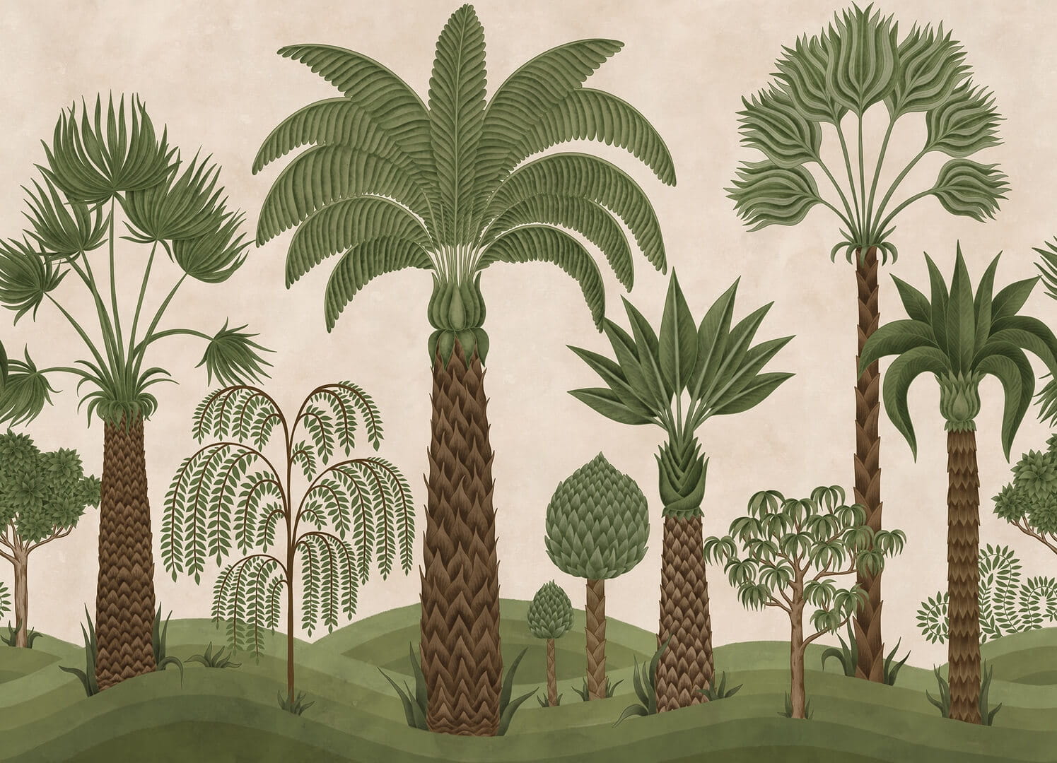 Fototapeta palmowy ogród Rebel Walls R21477 Botanical Bliss Eden Escape