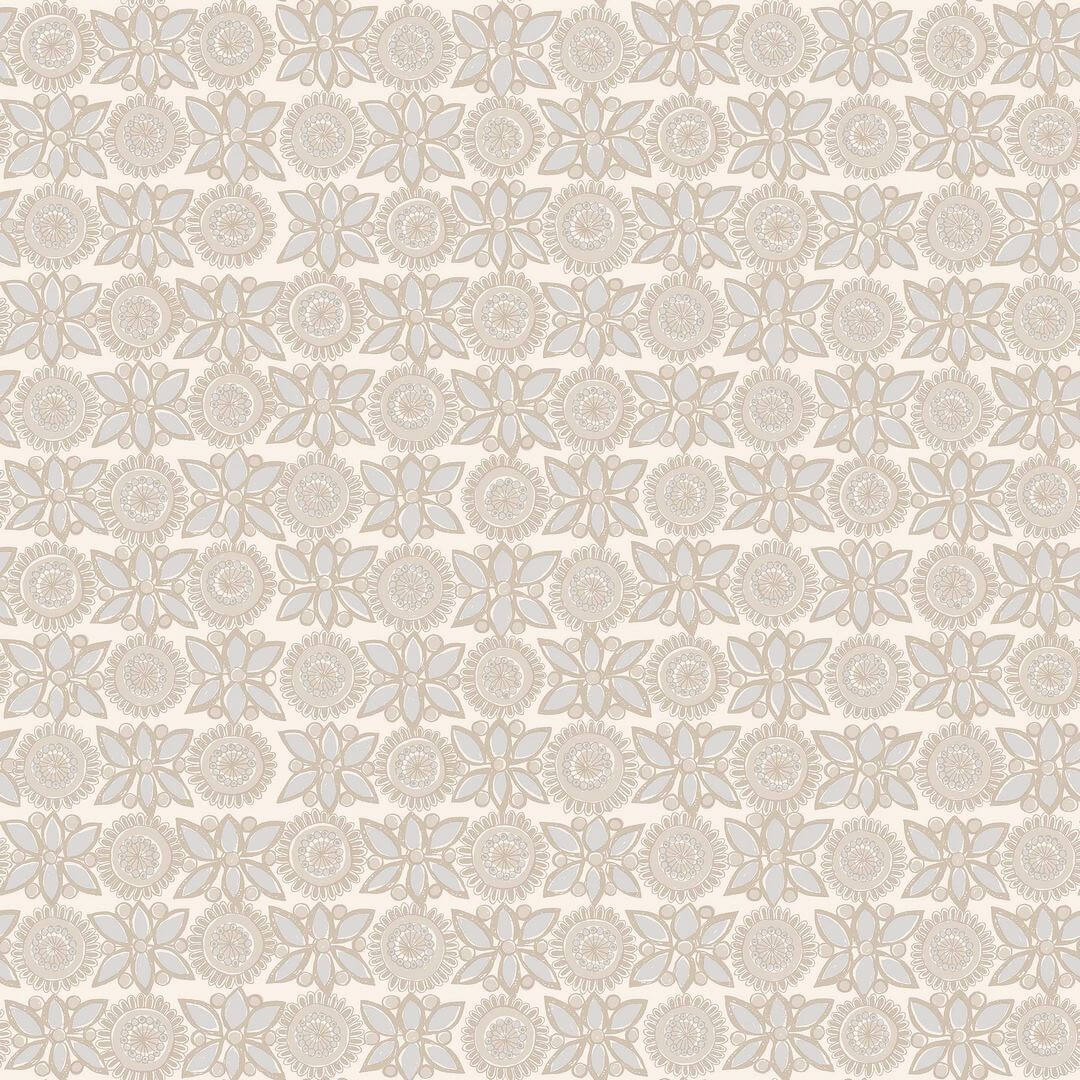 Tapeta kwiaty retro Boras Tapeter 1384 Turi Gramstad Oliver Astrid Scandinavian Designers