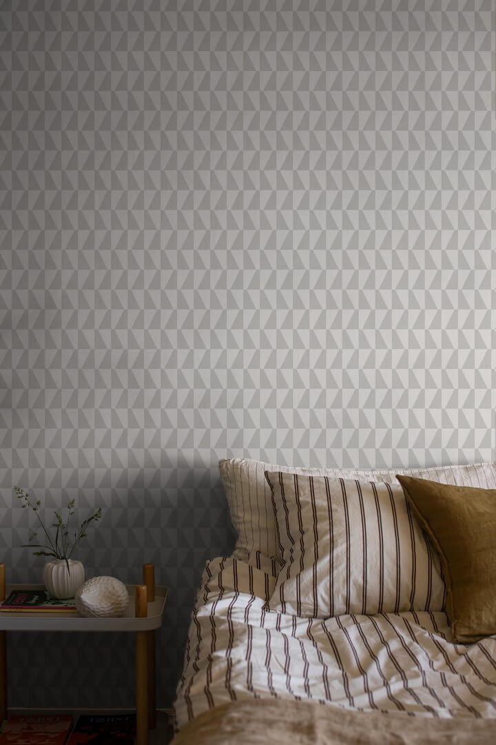 Tapeta geometryczna trapezy Boras Tapeter 1778 Arne Jacobsen Trapez Scandinavian Designers