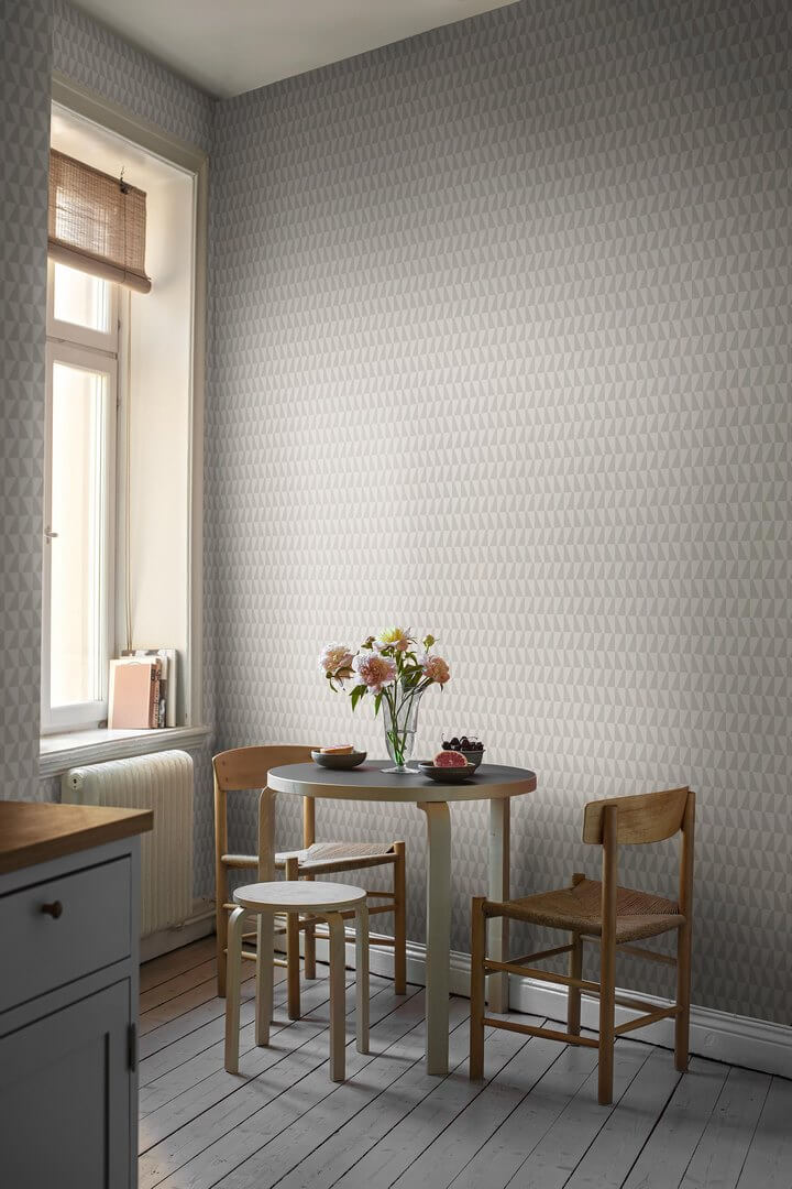 Tapeta geometryczna trapezy Boras Tapeter 1778 Arne Jacobsen Trapez Scandinavian Designers