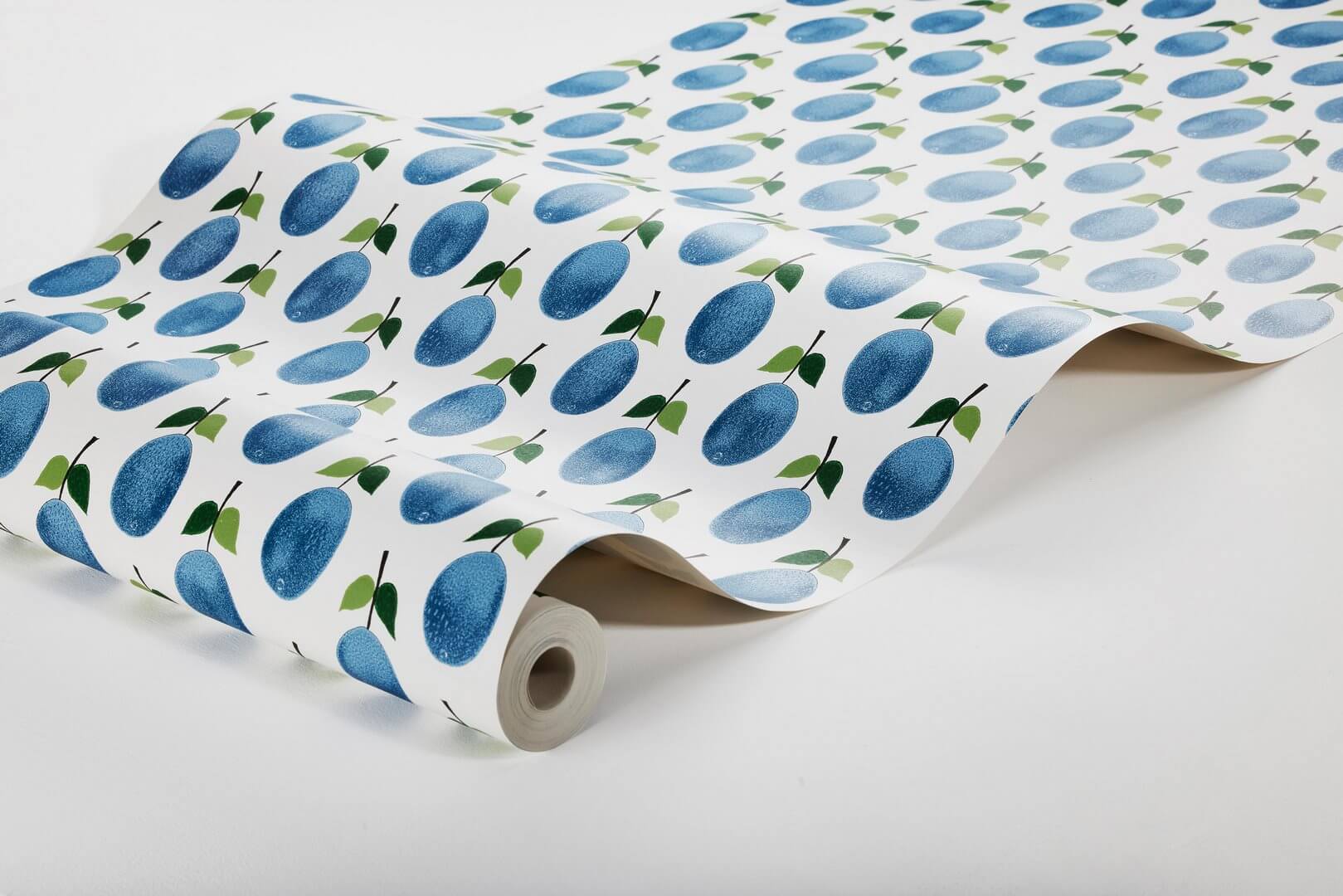 Tapeta śliwki Boras Tapeter 1974 Stig Lindberg Prunus Scandinavian Designers