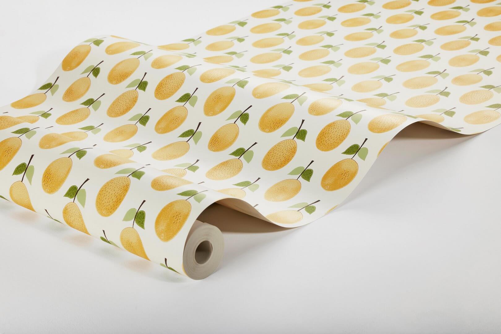 Tapeta śliwki Boras Tapeter 1975 Stig Lindberg Prunus Scandinavian Designers