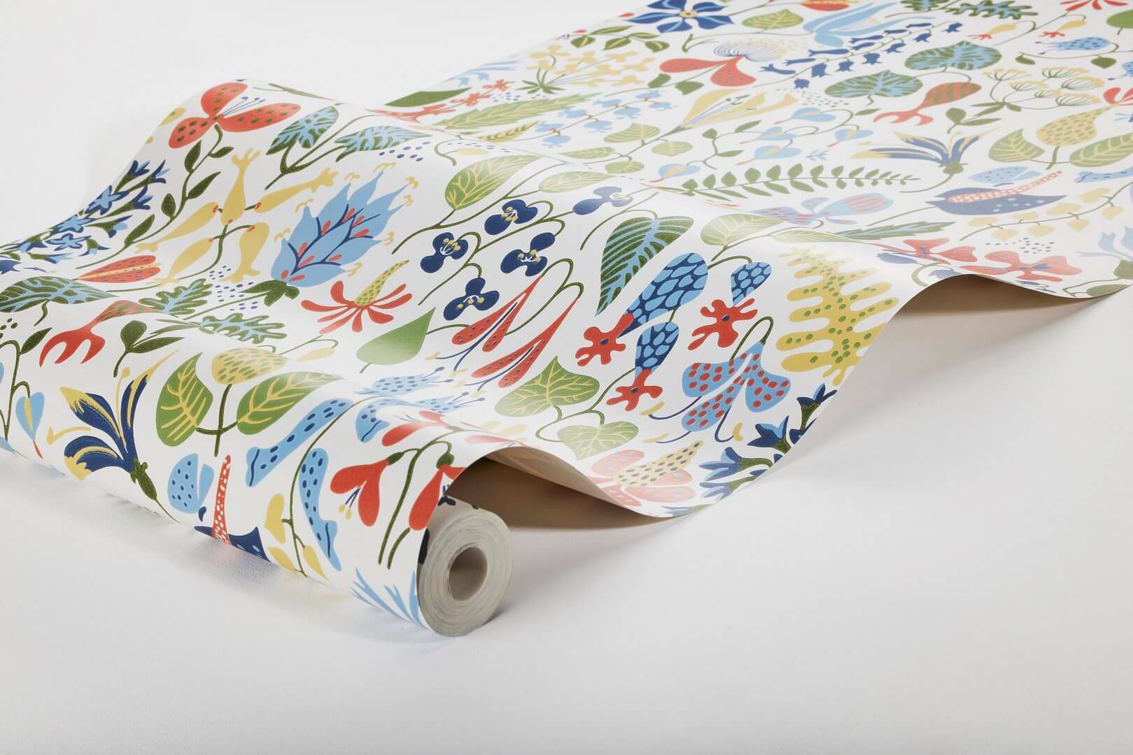 Tapeta roślinna Boras Tapeter 1978 Stig Lindberg Herbarium Scandinavian Designers