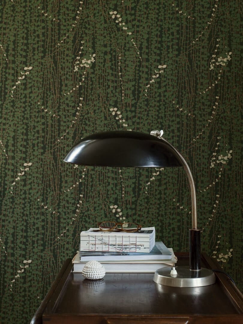 Tapeta roslinna Boras Tapeter 1983 Arne Jacobsen Ranke Scandinavian Designers