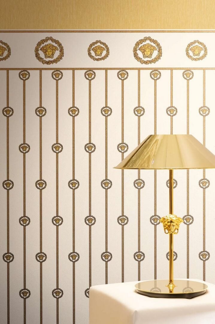 Tapeta w pałacowym stylu - Meduzy w ornamentach  Versace 79131-1 Versace VI