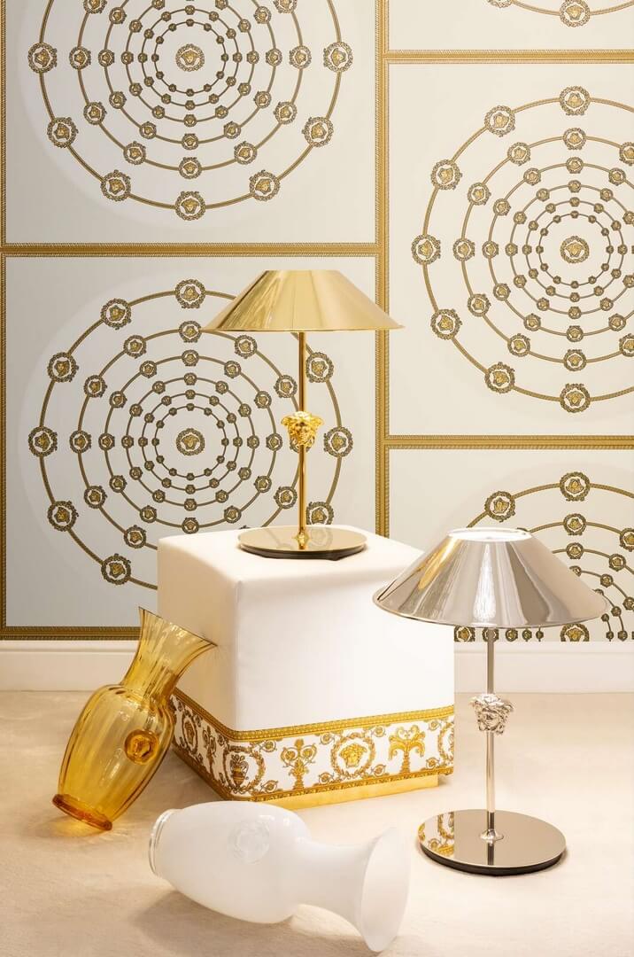Tapeta współczesny ornament z Meduzami Versace 79175-1 Versace VI