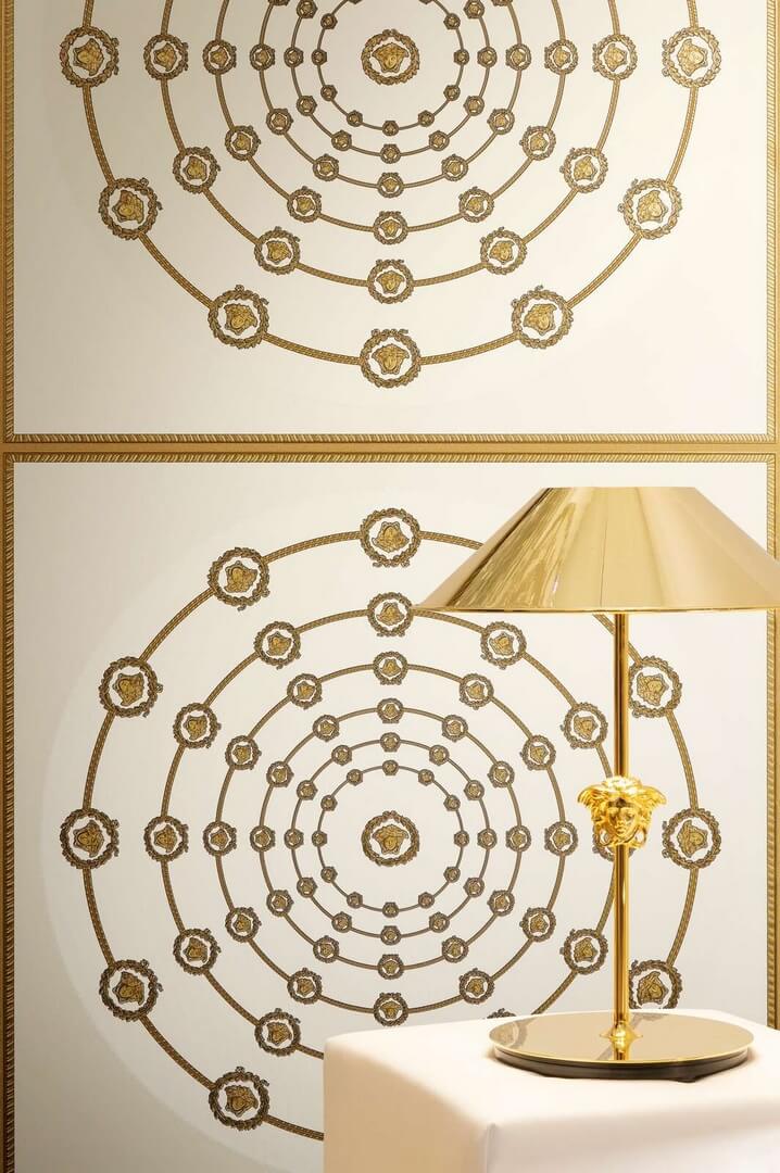 Tapeta współczesny ornament z Meduzami Versace 79175-1 Versace VI