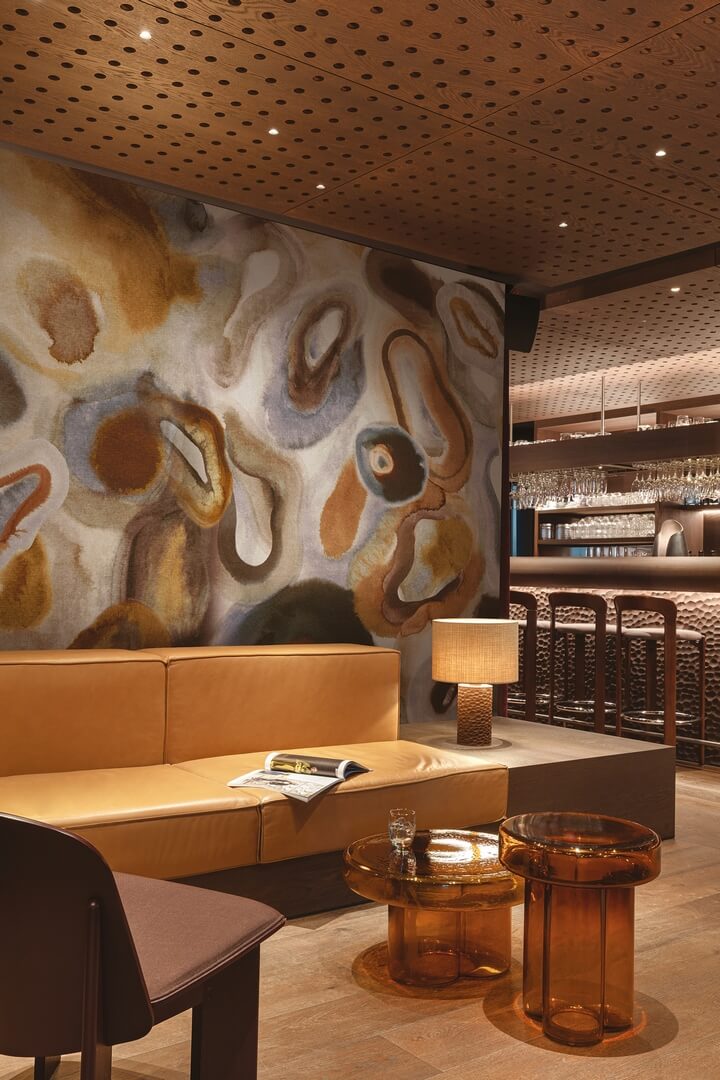 Mural abstrakcyjny o miękkich, organicznych formach Masureel DGERO3013 Acharius Erosion