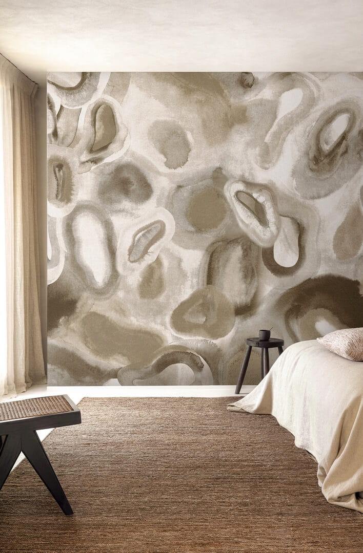 Mural abstrakcyjny o miękkich, organicznych formach Masureel DGERO3022 Acharius Erosion
