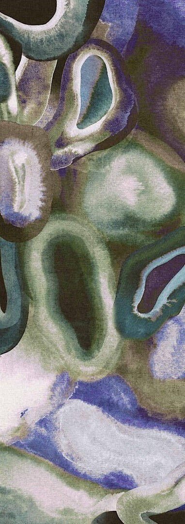 Mural abstrakcyjny o miękkich, organicznych formach Masureel DGERO3041 Acharius Erosion