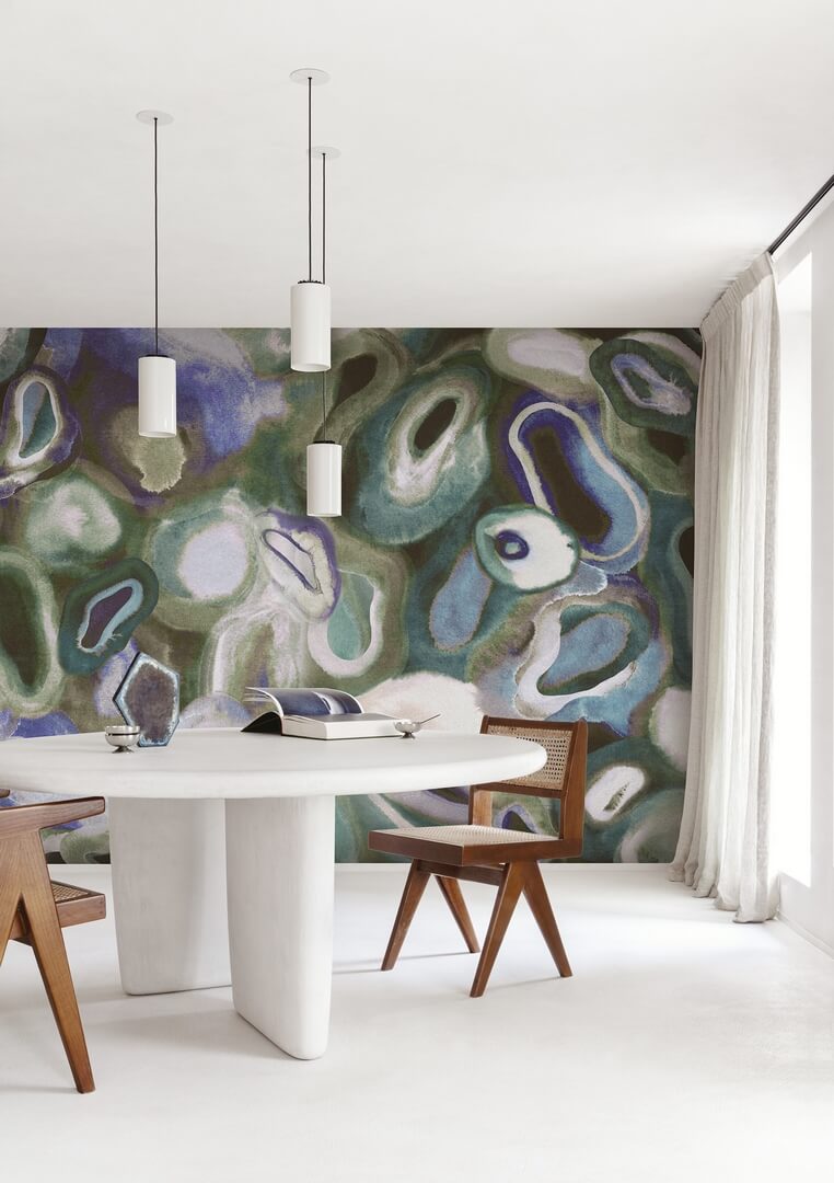 Mural abstrakcyjny o miękkich, organicznych formach Masureel DGERO3041 Acharius Erosion